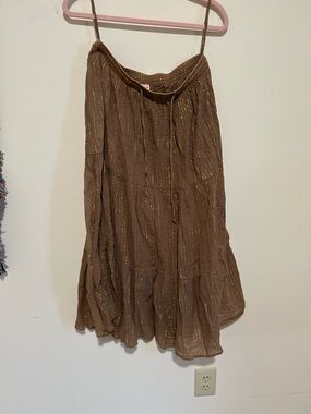 Vintage Cotton Tiered Broom Skirt